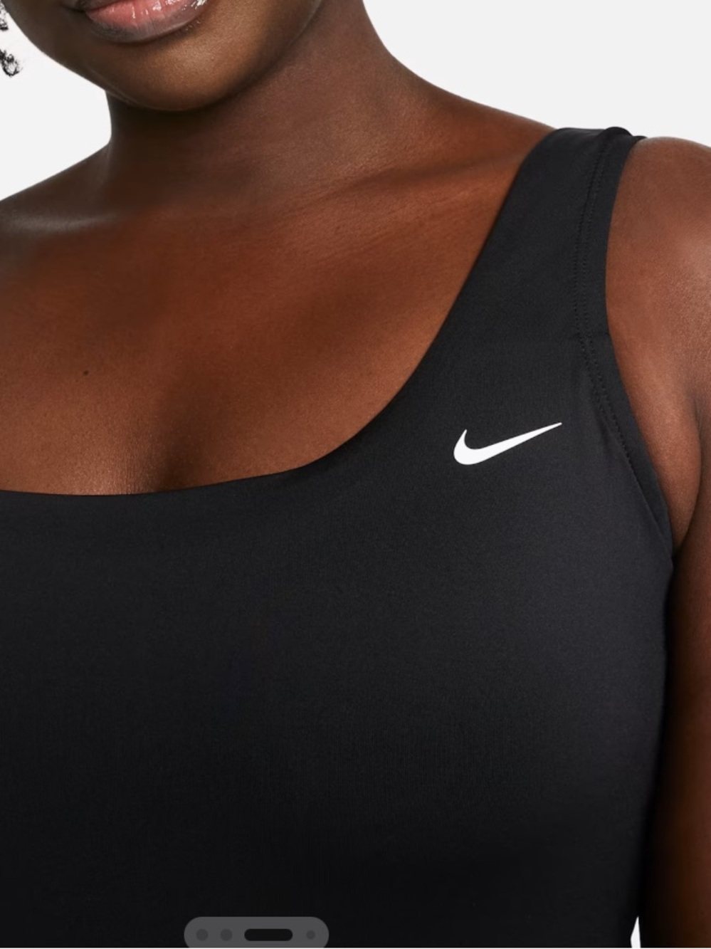 Nike Essential Plus Size One-Piece Swimsuit Black 2X